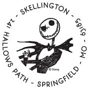 Learn more about Nightmare Before Christmas 'Jack' Personalized Image Stamp