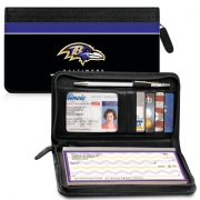 Learn more about Baltimore Ravens NFL Zippered Wallet