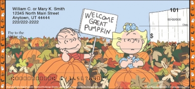 Peanuts - It's the Great Pumpkin Checks