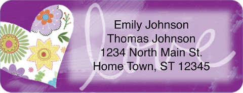 Love Letters To God Return Address Label