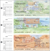 Country 'Scapes Desk Set Checks