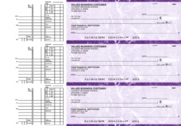 Learn more about Purple Marble Multi Purpose Business Checks