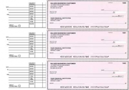 Pink Safety Accounts Payable Business Checks