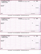 Burgundy Safety 3 Per Page Laser Checks