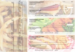 Learn more about American Cuisine Multi Purpose Designer Business Checks