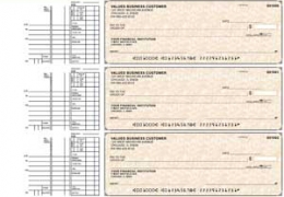 Tan Parchment Multi Purpose Business Checks