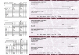 Learn more about Burgundy Marble Payroll Business Checks