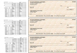 Tan Parchment Payroll Business Checks