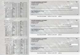 Learn more about Brushed Metal Payroll Designer Business Checks