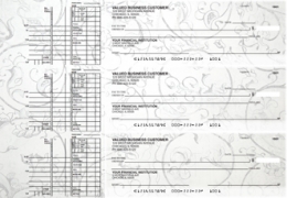 Vintage Multi Purpose Designer Business Checks