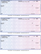 Blue Red 3 Per Page Laser Checks