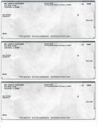 Gray Marble 3 Per Page Laser Checks