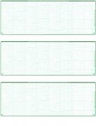 Green Safety Blank Stock Laser Checks