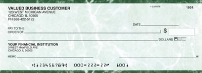 Learn more about Green Marble Business Pocket Checks