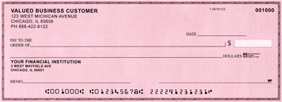 Pink Safety Business Pocket Checks