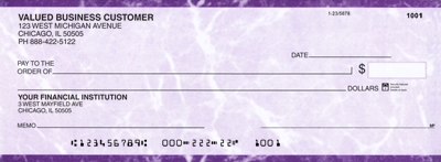 Learn more about Purple Marble Business Pocket Checks
