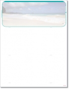 Learn more about Beach Scene Blank Check Stock