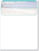 Beach Scene Blank Check Stock