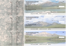 Scenic Mountains Multi Purpose Designer Business Checks