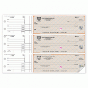 Deluxe High Security Vibrant 3-On-A-Page Business Size Check