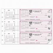 Deluxe High Security 3-On-A-Page Check With Corner Voucher