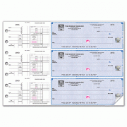 Deluxe High Security 3-On-A-Page Payroll/Disbursement Check