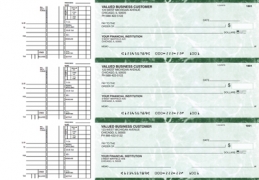 Green Marble Multi Purpose Business Checks