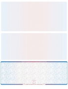 Blue Red Blank High Security Bottom Laser Checks