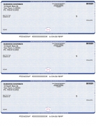 Blue Safety High Security 3 Per Page Laser Checks