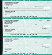 Learn more about Teal Marble Executive Deskbook Checks
