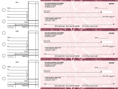 Burgundy Marble Standard Business Checks