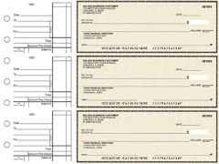 Tan Parchment Standard Business Checks