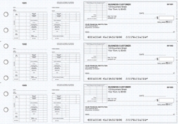 Learn more about Blue Knit Multi-Purpose Corner Voucher Business Checks