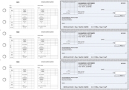 Blue Safety Multi-Purpose Corner Voucher Business Checks