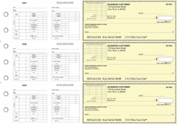 Yellow Safety Multi-Purpose Corner Voucher Business Checks