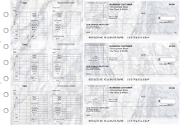 Marble Multi-Purpose Corner Voucher Business Checks