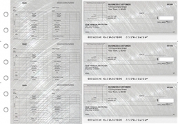 Brushed Metal Multi-Purpose Corner Voucher Business Checks