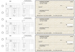 Tan Parchment Multi-Purpose Counter Signature Business Checks