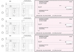 Pink Safety Multi-Purpose Counter Signature Business Checks