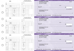 Purple Marble Multi-Purpose Counter Signature Business Checks