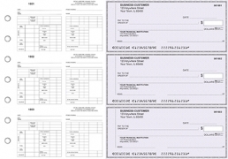 Purple Safety Multi-Purpose Counter Signature Business Checks