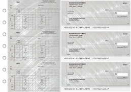 Learn more about Brushed Metal Multi-Purpose Counter Signature Business Checks