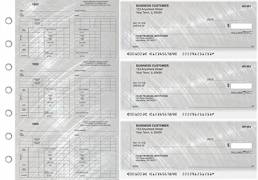 Brushed Metal Multi-Purpose Counter Signature Business Checks