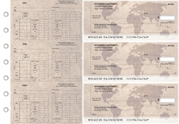 Learn more about World Map Multi-Purpose Counter Signature Business Checks