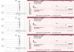 Learn more about Burgundy Marble Invoice Business Checks