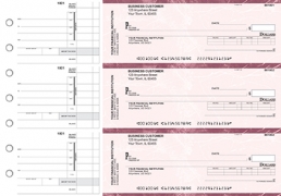 Learn more about Burgundy Marble Invoice Business Checks