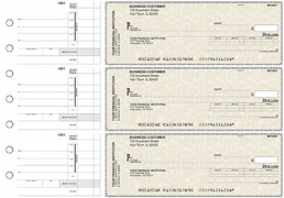 Learn more about Tan Parchment Invoice Business Checks