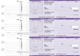 Learn more about Purple Marble Itemized Invoice Business Checks