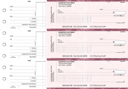 Learn more about Burgundy Marble Standard Invoice Business Checks