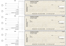 Learn more about Tan Parchment Standard Invoice Business Checks